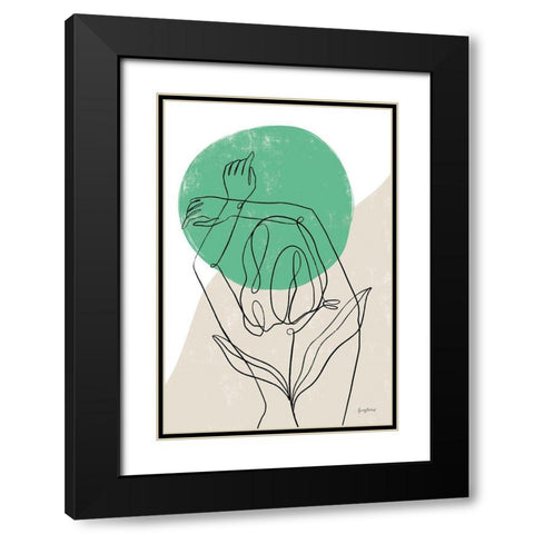 Planted IV Black Modern Wood Framed Art Print with Double Matting by Thorns, Becky