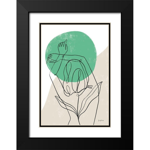 Planted IV Black Modern Wood Framed Art Print with Double Matting by Thorns, Becky