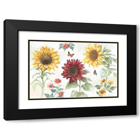Sunflower Splendor IV Black Modern Wood Framed Art Print with Double Matting by Grove, Beth