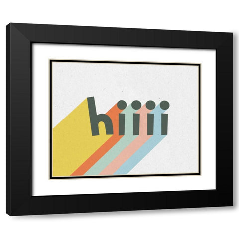 Rainbow Words VI Crop Black Modern Wood Framed Art Print with Double Matting by Hershey, Moira