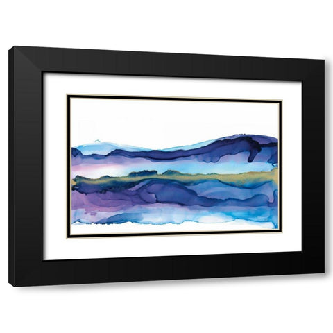 Coastal Ink I Black Modern Wood Framed Art Print with Double Matting by Paschke, Chris