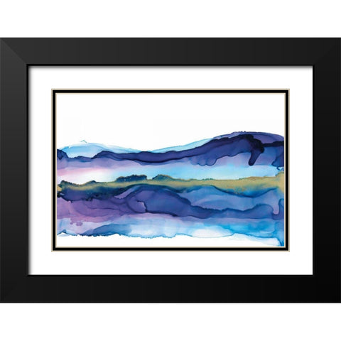Coastal Ink I Black Modern Wood Framed Art Print with Double Matting by Paschke, Chris