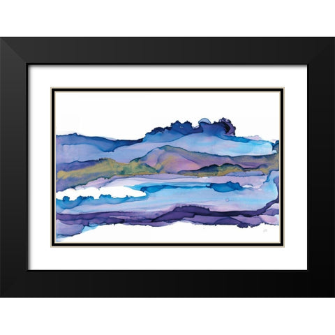 Coastal Ink II Black Modern Wood Framed Art Print with Double Matting by Paschke, Chris