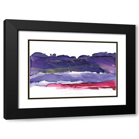Coastal Ink IV Black Modern Wood Framed Art Print with Double Matting by Paschke, Chris