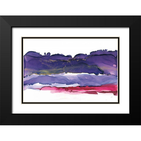 Coastal Ink IV Black Modern Wood Framed Art Print with Double Matting by Paschke, Chris