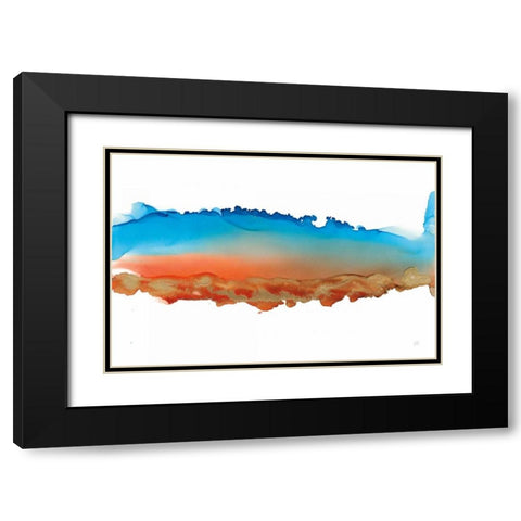 Coastal Ink VII Black Modern Wood Framed Art Print with Double Matting by Paschke, Chris