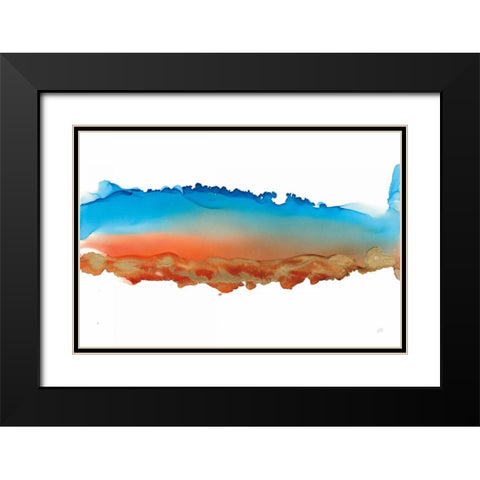 Coastal Ink VII Black Modern Wood Framed Art Print with Double Matting by Paschke, Chris