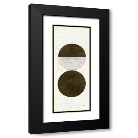 Orbs I Panel Black Modern Wood Framed Art Print with Double Matting by Hershey, Moira