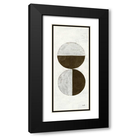 Orbs II Panel Black Modern Wood Framed Art Print with Double Matting by Hershey, Moira