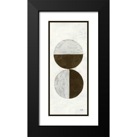 Orbs II Panel Black Modern Wood Framed Art Print with Double Matting by Hershey, Moira
