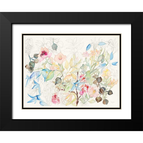 Hopeful Spring Black Modern Wood Framed Art Print with Double Matting by Rice, Kristy