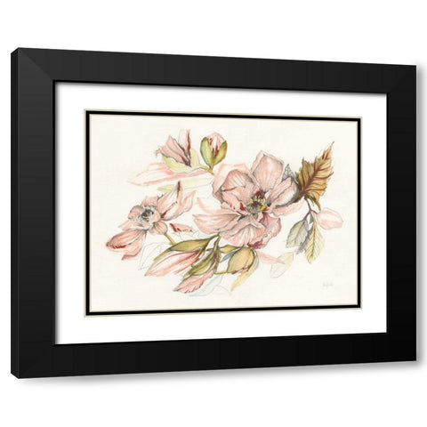 Magnolia Morning Black Modern Wood Framed Art Print with Double Matting by Rice, Kristy