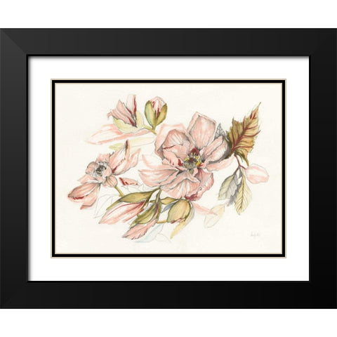 Magnolia Morning Black Modern Wood Framed Art Print with Double Matting by Rice, Kristy
