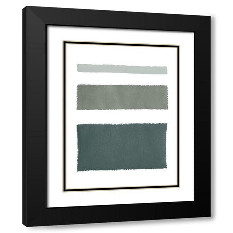 Painted Weaving IV Dark Black Modern Wood Framed Art Print with Double Matting by Rhue, Piper