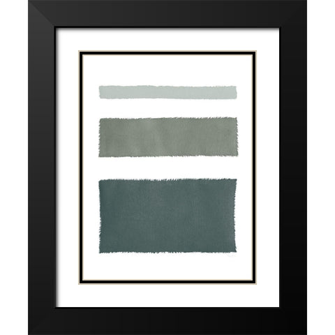 Painted Weaving IV Dark Black Modern Wood Framed Art Print with Double Matting by Rhue, Piper