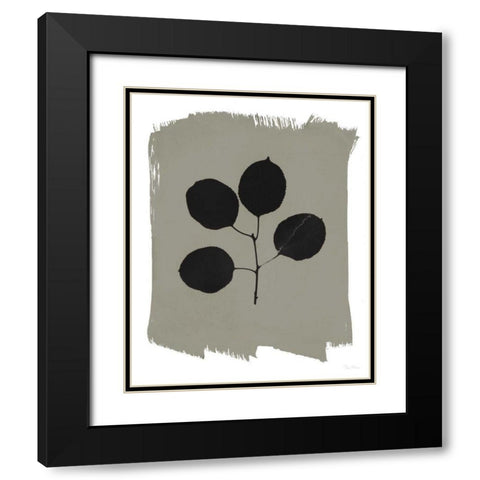 Nature by the Lake Leaves II Gray Black Modern Wood Framed Art Print with Double Matting by Rhue, Piper