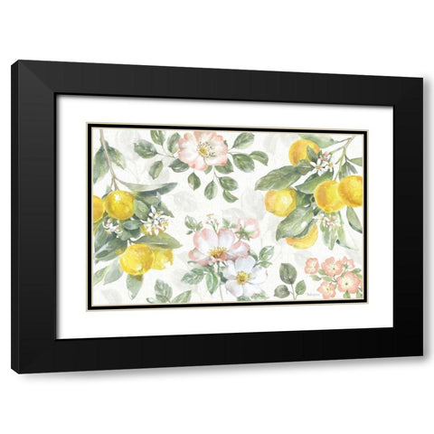 Citrus Charm IV Black Modern Wood Framed Art Print with Double Matting by Grove, Beth