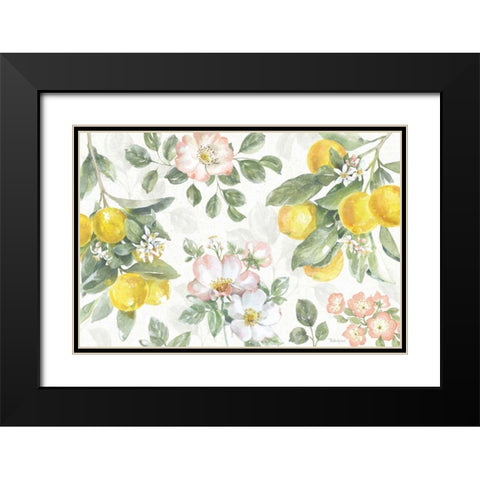 Citrus Charm IV Black Modern Wood Framed Art Print with Double Matting by Grove, Beth