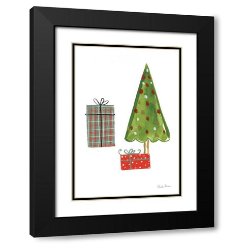 North Pole Pals III Black Modern Wood Framed Art Print with Double Matting by Zaman, Farida