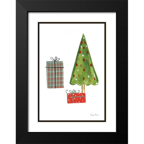 North Pole Pals III Black Modern Wood Framed Art Print with Double Matting by Zaman, Farida