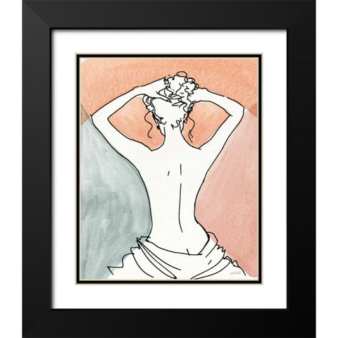 Soft Figures V Black Modern Wood Framed Art Print with Double Matting by Tavoletti, Anne