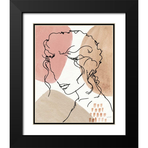 Soft Figures VII Black Modern Wood Framed Art Print with Double Matting by Tavoletti, Anne