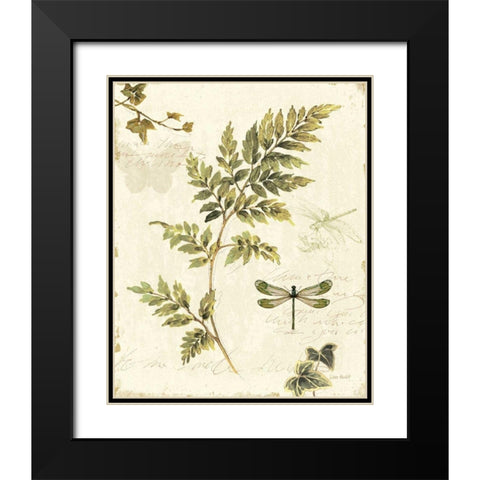 Ivies and Ferns III Black Modern Wood Framed Art Print with Double Matting by Audit, Lisa