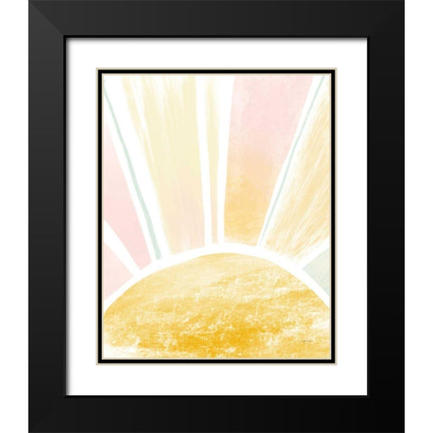 My Sunshine Black Modern Wood Framed Art Print with Double Matting by Pete, Katrina