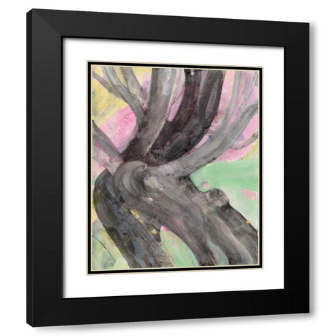 Branching Out I Black Modern Wood Framed Art Print with Double Matting by Hristova, Albena