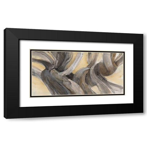 Driftwood III Black Modern Wood Framed Art Print with Double Matting by Hristova, Albena