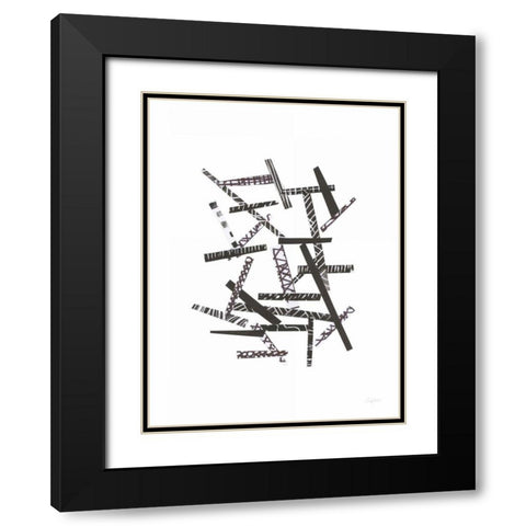 Pick Up Sticks I Black Modern Wood Framed Art Print with Double Matting by Prahl, Courtney