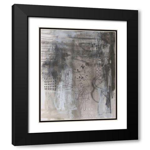 Gray Matter I Black Modern Wood Framed Art Print with Double Matting by Prahl, Courtney