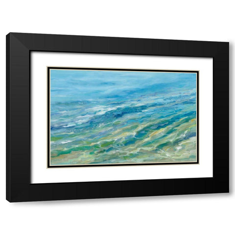 Seabed Black Modern Wood Framed Art Print with Double Matting by Vassileva, Silvia