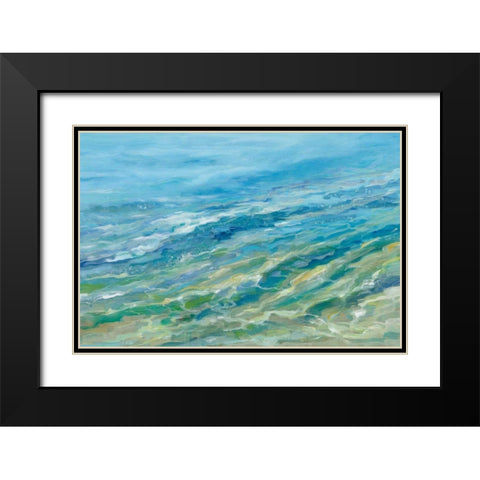 Seabed Black Modern Wood Framed Art Print with Double Matting by Vassileva, Silvia