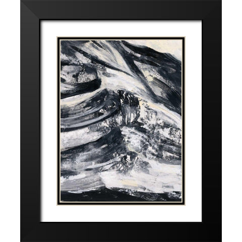 Graphic Canyon III Black Modern Wood Framed Art Print with Double Matting by Vassileva, Silvia