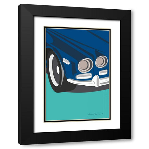 Vintage Car I Black Modern Wood Framed Art Print with Double Matting by Escalante, Omar