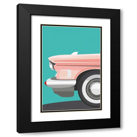 Vintage Car III Black Modern Wood Framed Art Print with Double Matting by Escalante, Omar