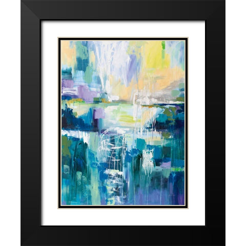 Into the Water Black Modern Wood Framed Art Print with Double Matting by Vertentes, Jeanette