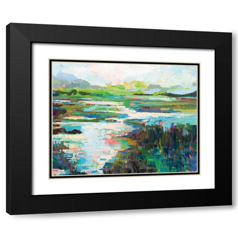 To and From Black Modern Wood Framed Art Print with Double Matting by Vertentes, Jeanette