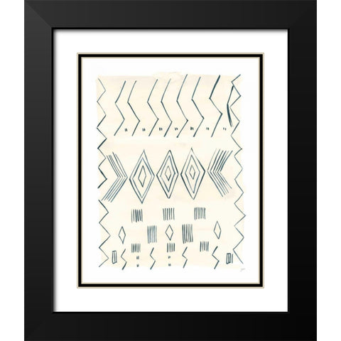 Berber Rug IV Black Modern Wood Framed Art Print with Double Matting by Panganiban, Karyn