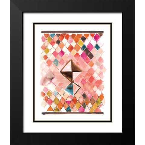 Berber Rug VI Black Modern Wood Framed Art Print with Double Matting by Panganiban, Karyn