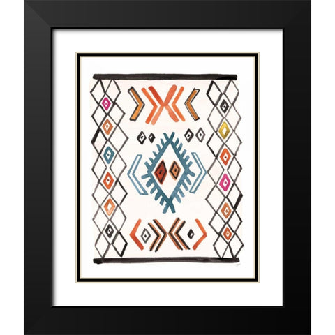 Berber Rug VIII Black Modern Wood Framed Art Print with Double Matting by Panganiban, Karyn
