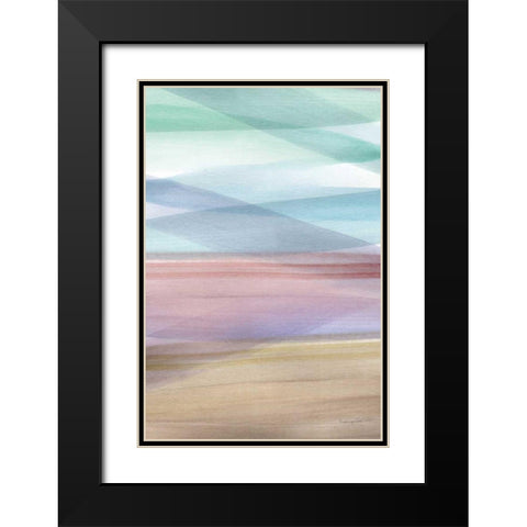 Soft Summer I Black Modern Wood Framed Art Print with Double Matting by Charro, Mercedes Lopez