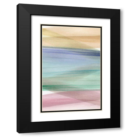 Soft Summer II Black Modern Wood Framed Art Print with Double Matting by Charro, Mercedes Lopez