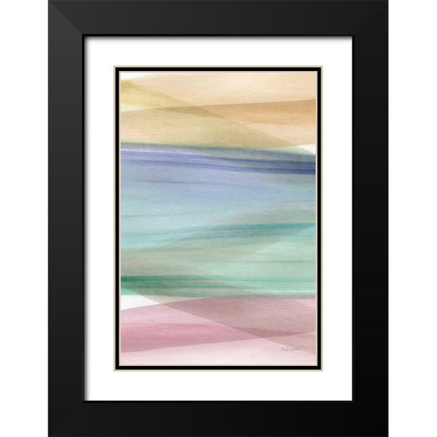 Soft Summer II Black Modern Wood Framed Art Print with Double Matting by Charro, Mercedes Lopez