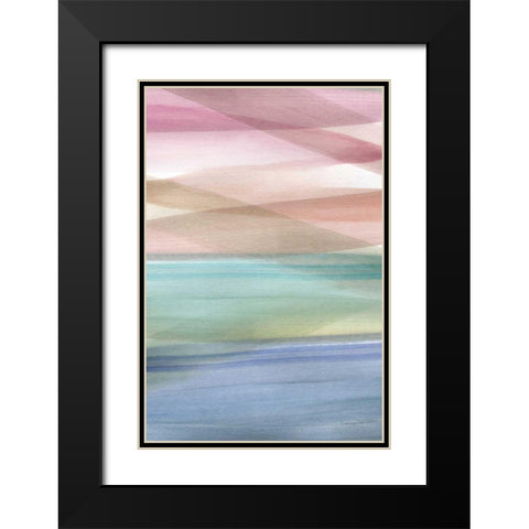 Soft Summer I Warm Black Modern Wood Framed Art Print with Double Matting by Charro, Mercedes Lopez