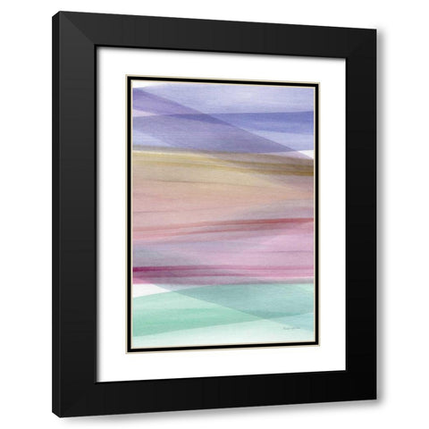 Soft Summer II Warm Black Modern Wood Framed Art Print with Double Matting by Charro, Mercedes Lopez
