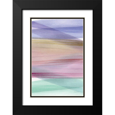 Soft Summer II Warm Black Modern Wood Framed Art Print with Double Matting by Charro, Mercedes Lopez