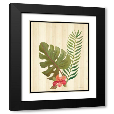 Tropical Garden V Black Modern Wood Framed Art Print with Double Matting by Vassileva, Silvia