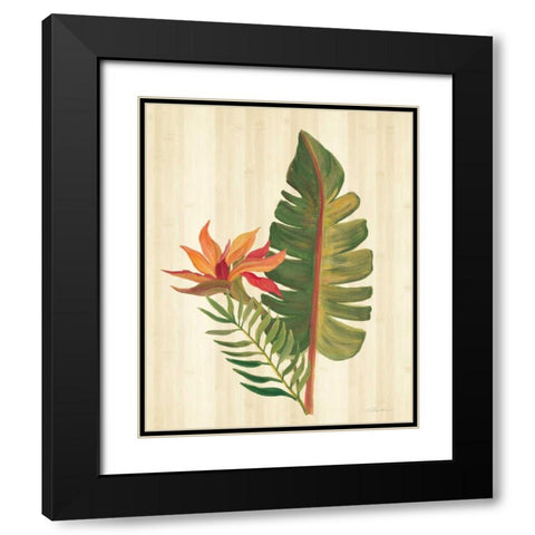 Tropical Garden VI Black Modern Wood Framed Art Print with Double Matting by Vassileva, Silvia
